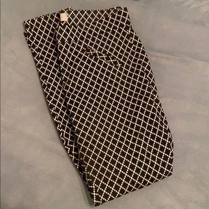 Gap Black and White Checkered Slacks